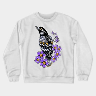 Forget Me Not Raven Crewneck Sweatshirt